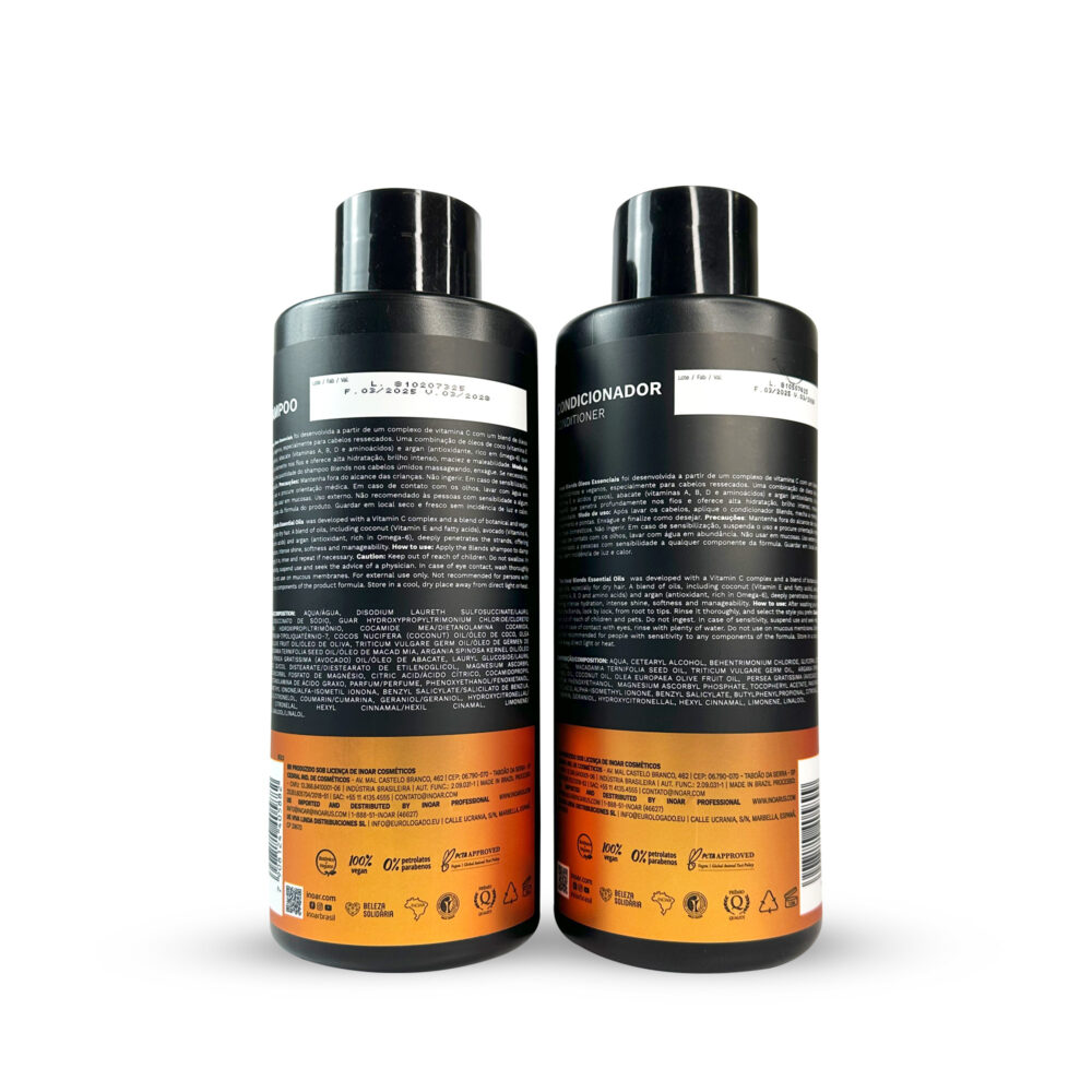 Inoar Blends Collection Vitamin Duo Kit Shampoo + Conditione 2x800ml/2x27.5 fl.oz - Image 2