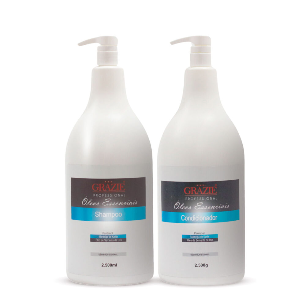 Kit Grazie Professional Essential Oils – Shampoo + Conditioner