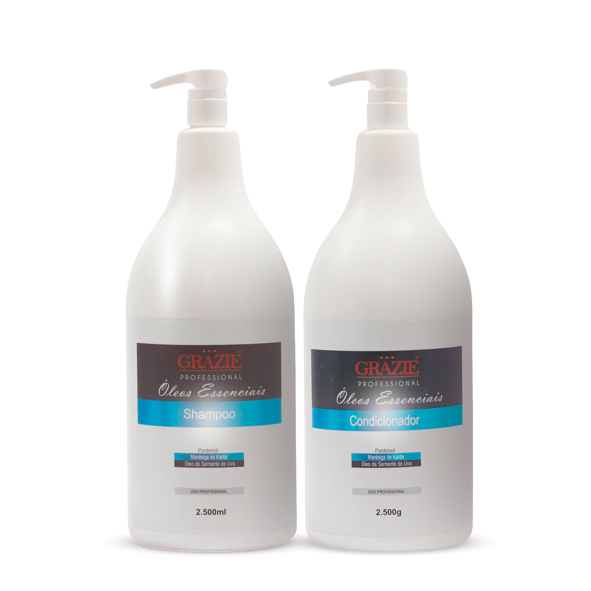 Kit Grazie Professional Essential Oils – Shampoo + Conditioner