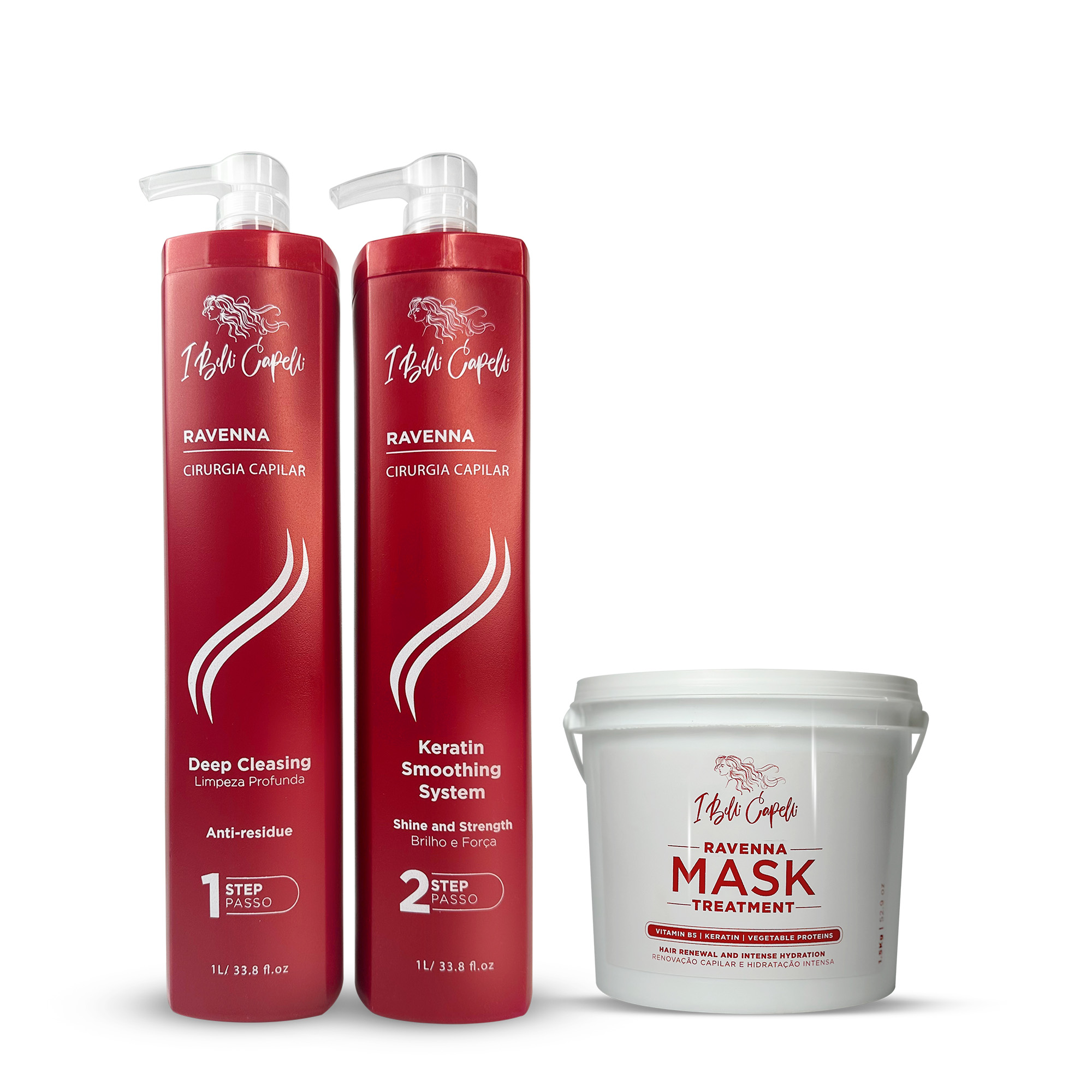 I Belli Capelli Ravenna Hair Surgery Professional Kit + Intense Moisturizing Mask