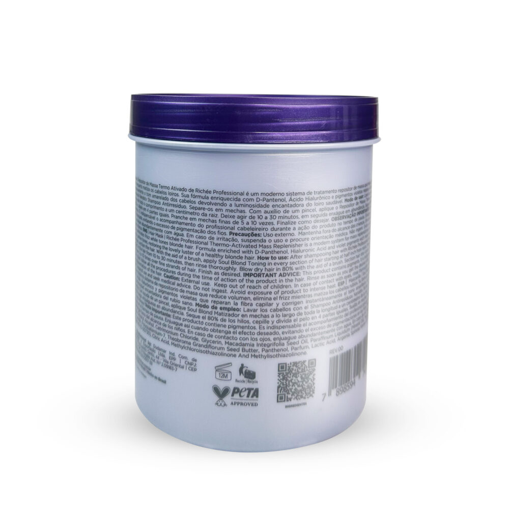 Richée Mask Soul Blond Repositories Thermo Activated 1kg/35.2 oz - Image 2