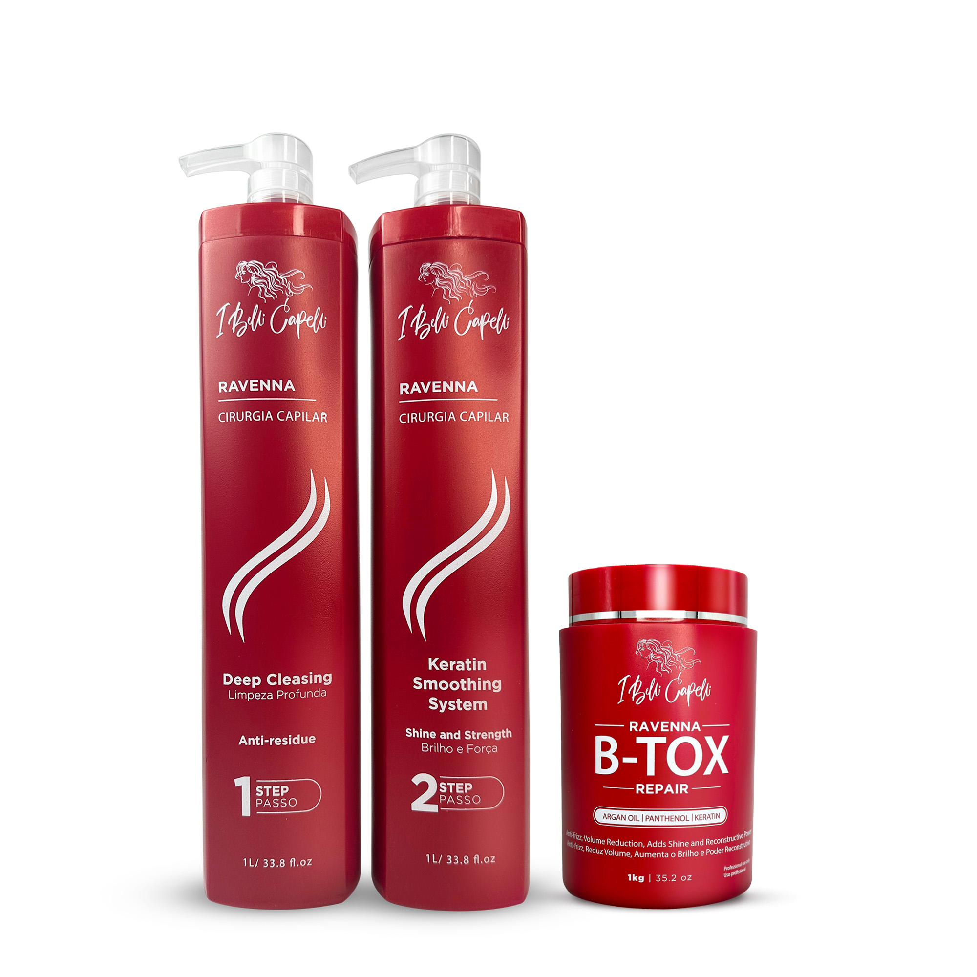 I Belli Capelli Ravenna Intense Hair Surgery Kit + Btox Repair Mask