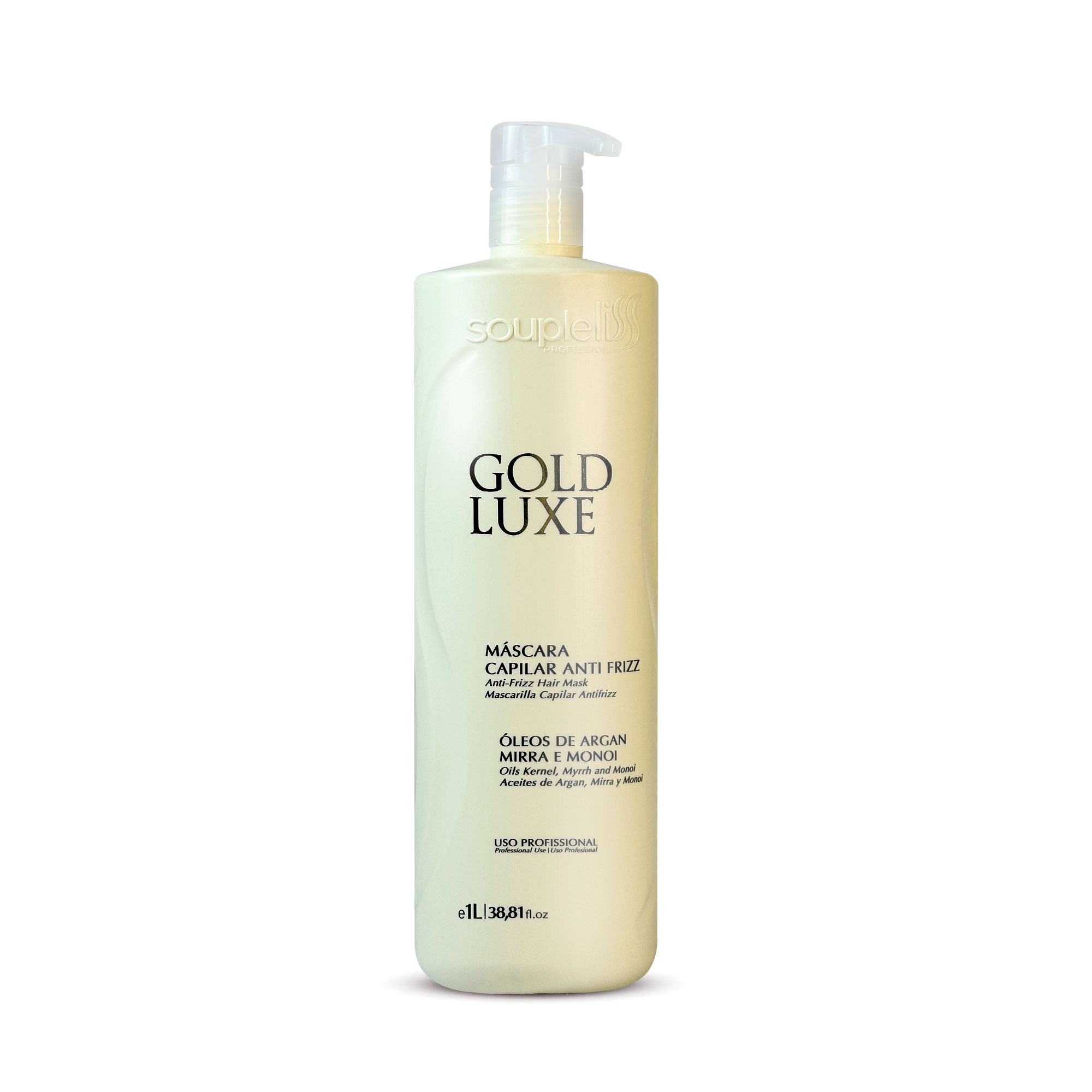 Soupleliss Progressive Gold Liss Thermal Realignment Hair Care Realinhamento Térmico 1L/33.8fl.oz