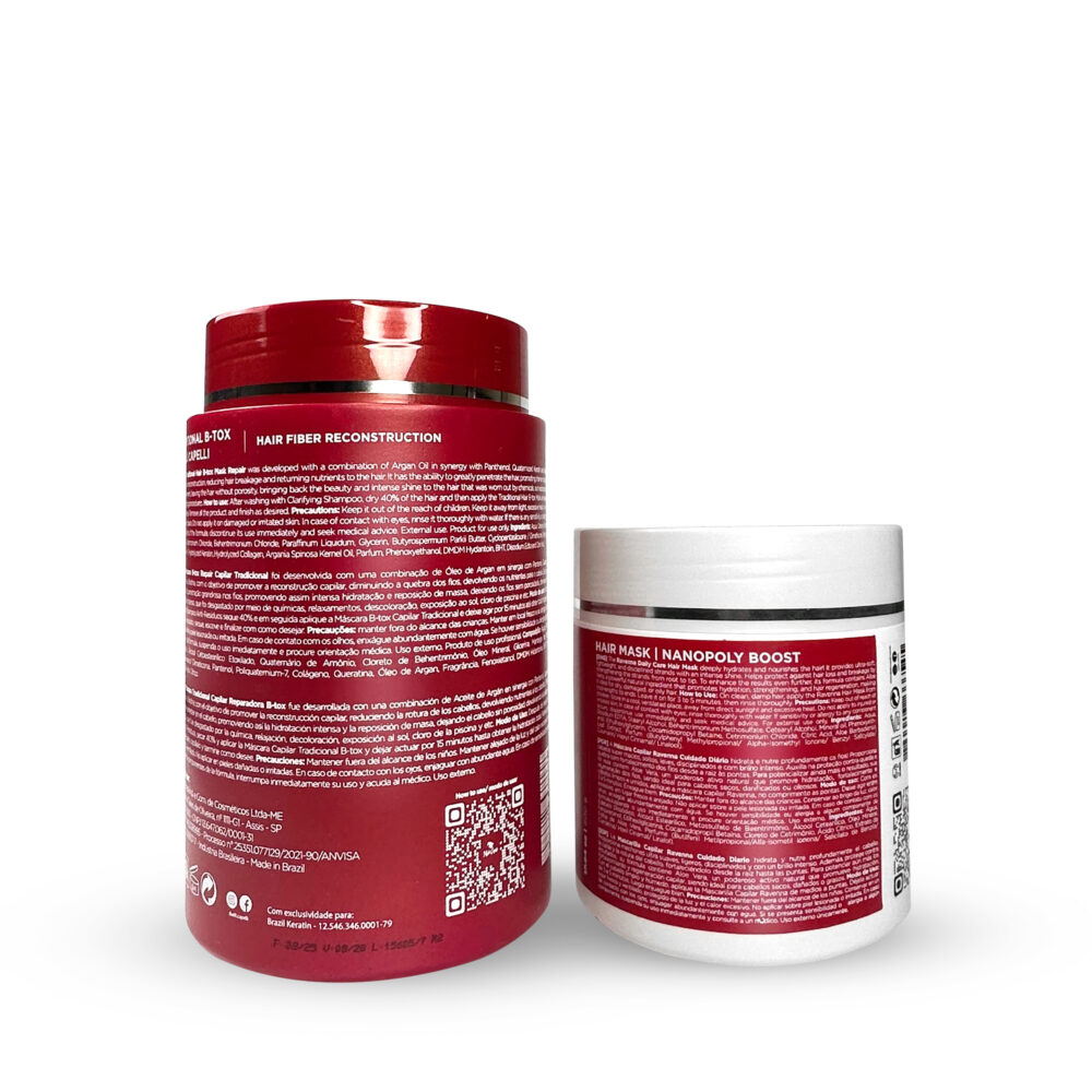 I Belli Capelli Ravenna Deep Nourish & Repair Kit — B-TOX Repair 1kg + Hair Mask 500g - Image 2