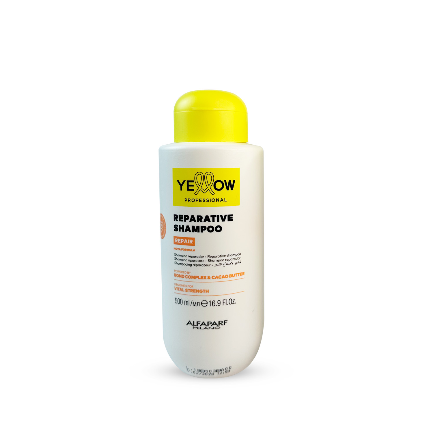 Alfaparf Shampoo Yellow Repair With Almond Proteins Cacao Deep Cleasing Hair Care 500ml/16.9fl.oz