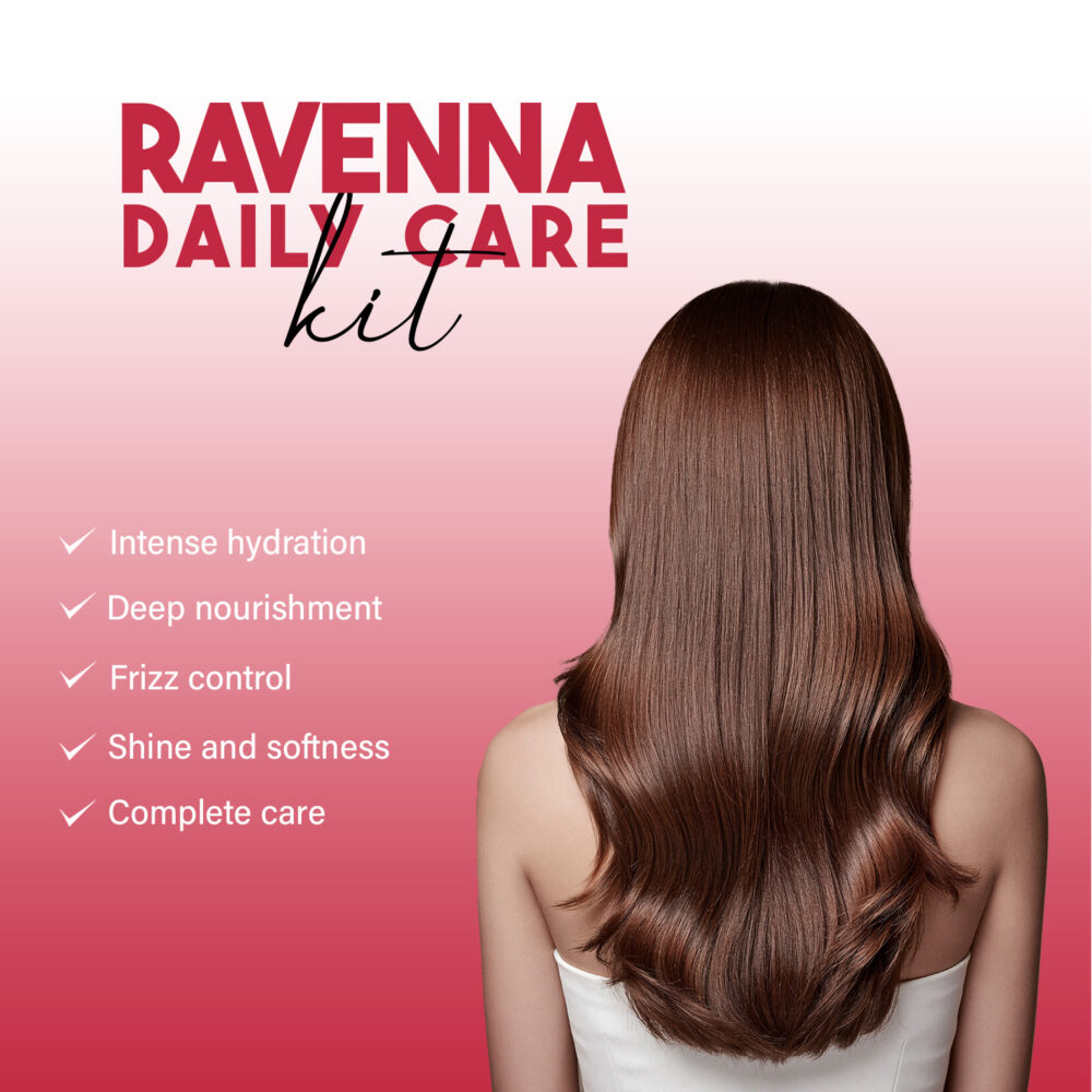 I Belli Capelli Ravenna Daily Care Kit – Shampoo and Conditioner 2x1L + Hair Mask 500g + Hair Oil 60ml - Image 3