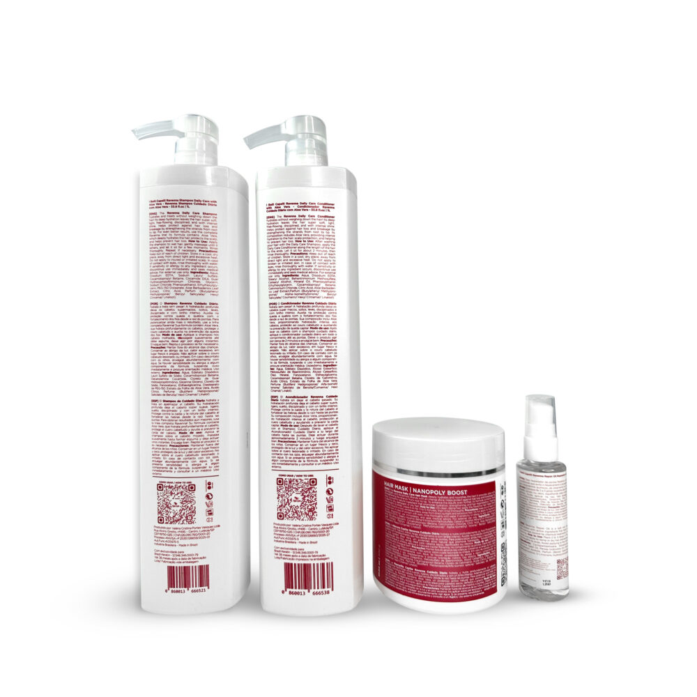 I Belli Capelli Ravenna Daily Care Kit – Shampoo and Conditioner 2x1L + Hair Mask 500g + Hair Oil 60ml - Image 2