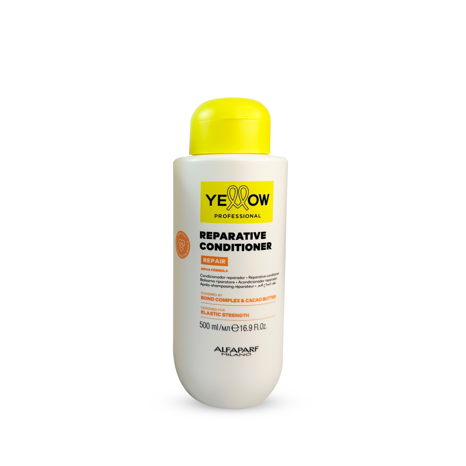 Alfaparf Conditioner Yellow Repair With Almond Proteins Cacao Hydration Hair Care 500ml/16.9fl.oz