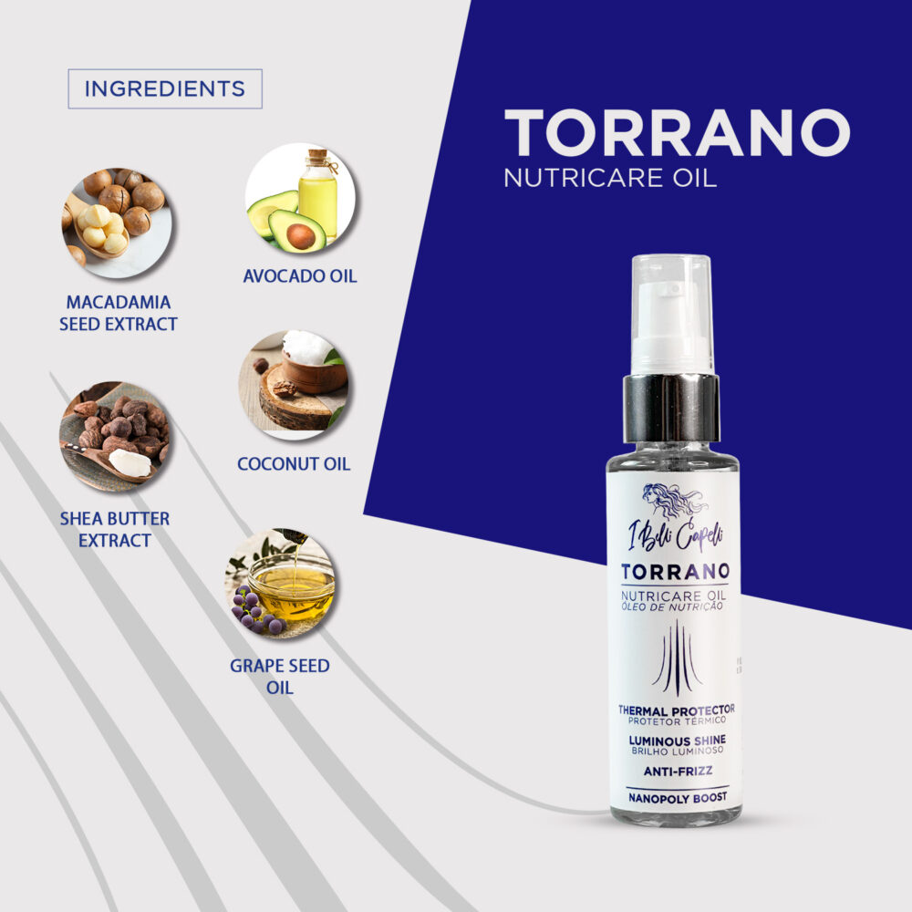 I Belli Capelli Torrano NutriCare Finishing Oil 60ml/2.0 fl.oz - Image 3