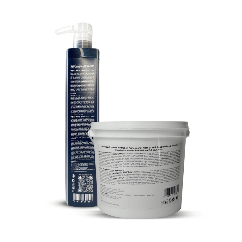 Kit I Belli Capelli Organic Torrano Nanoplasty + Intense Hydration Mask - Image 2