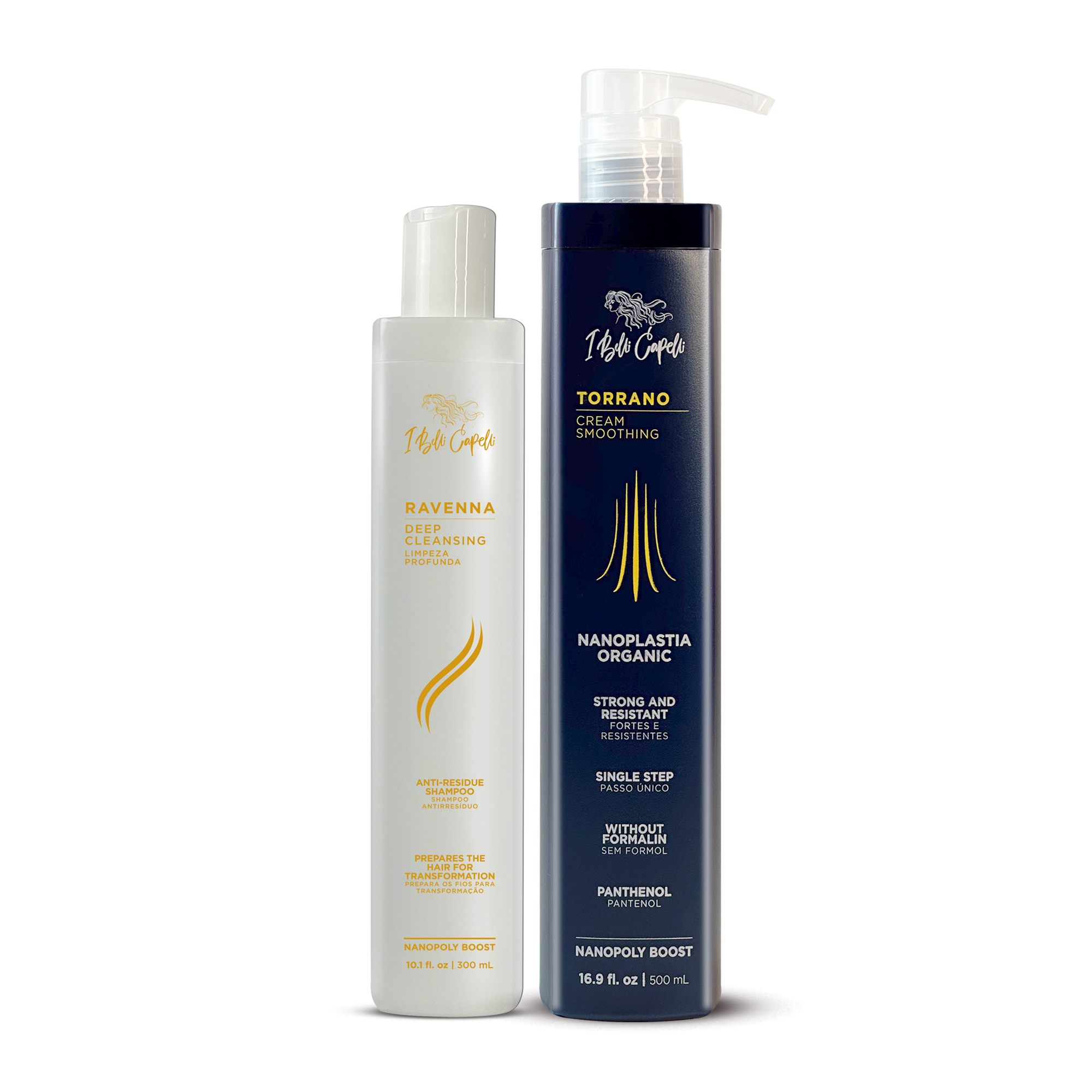 I Belli Capelli Ravenna Kit Anti-Residue Shampoo + Torrano Thermo-Sealing