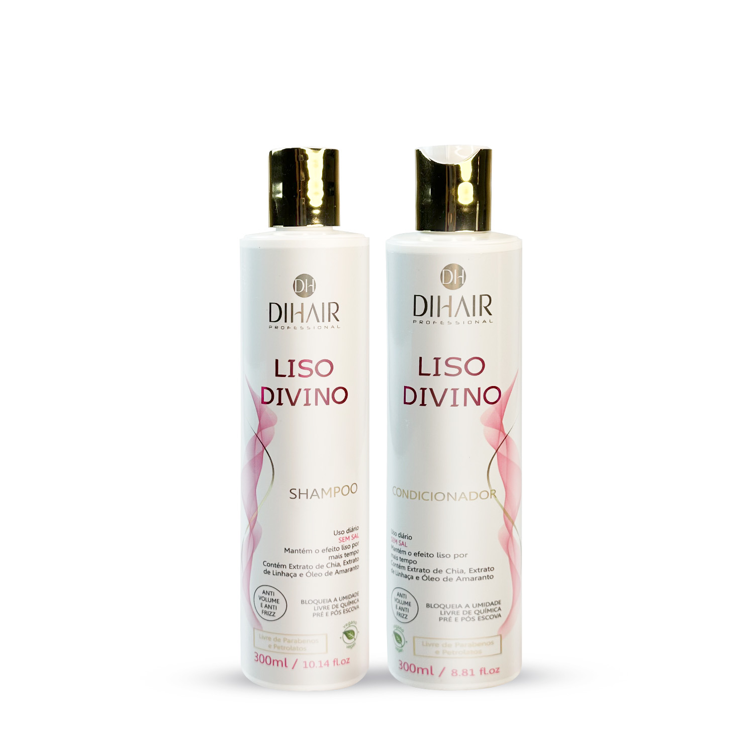 Dihair Professional Liso Divino Kit Shampoo and Conditioner 2×10.1 fl oz